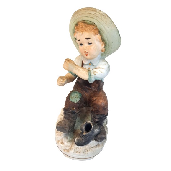 Norleans Other - Vintage Norleans Japan Figurine Boy Fishing‎ NO ROD Country